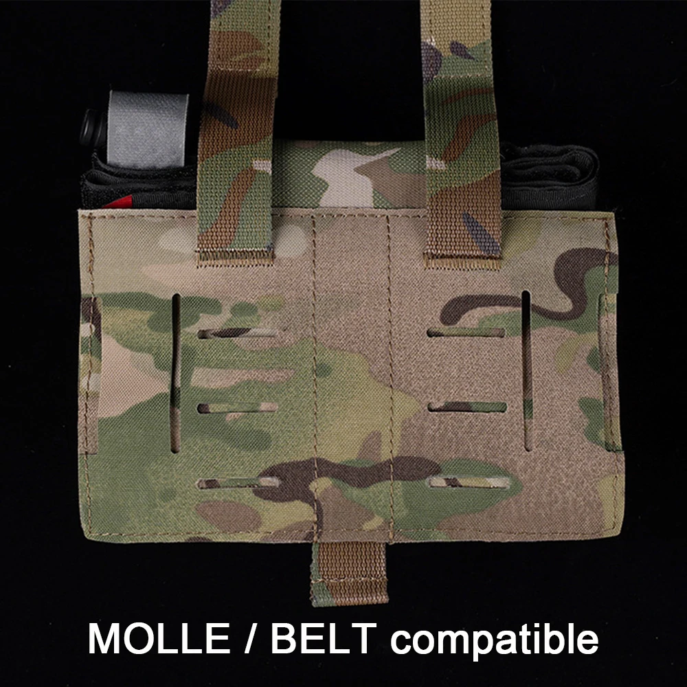 Bolsa médica táctica de liberación rápida con soporte de torniquete, sistema de primeros auxilios Individual, organizador de almacenamiento médico militar IFAS - imagen 5