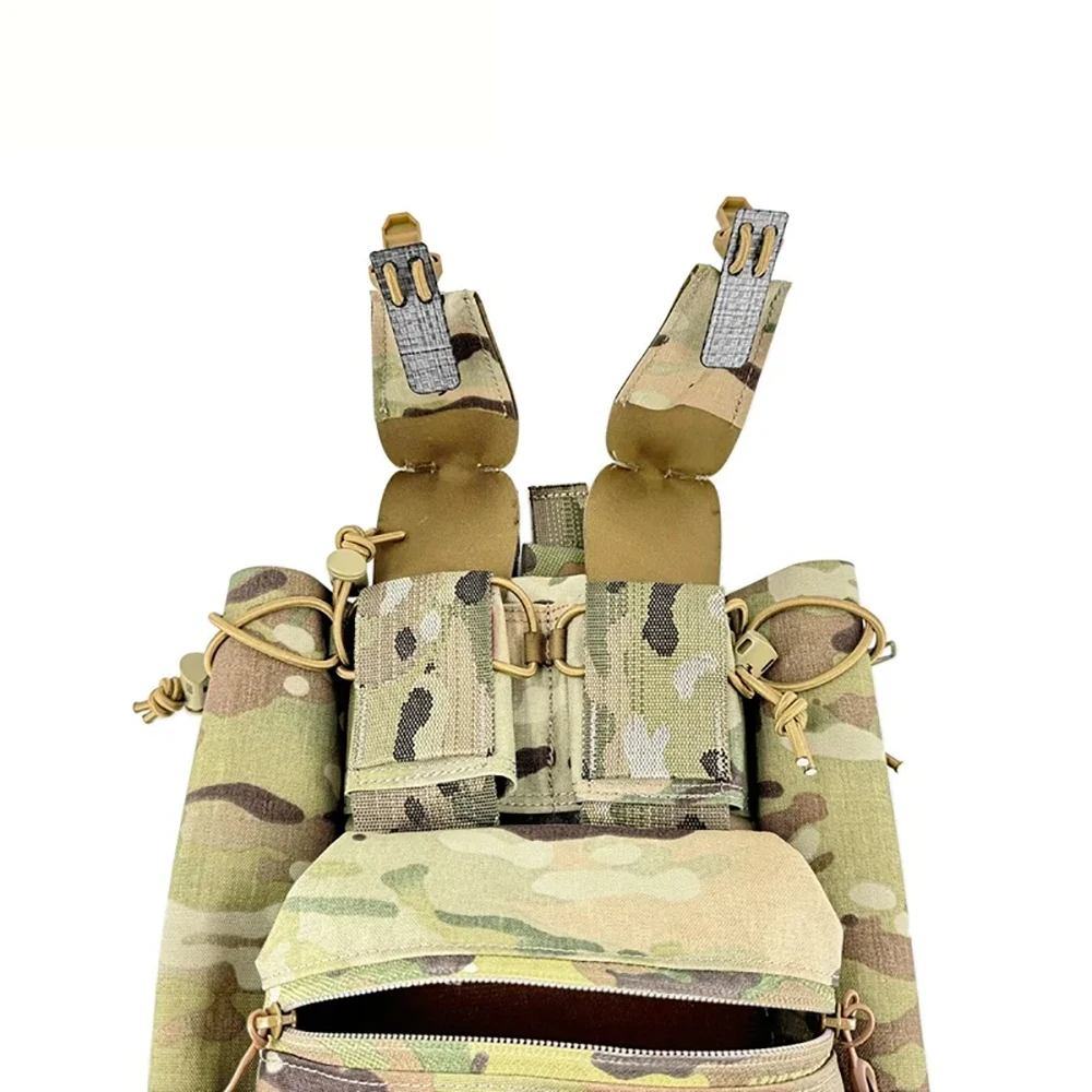 Chaleco de batalla antiniebla multifuncional, Panel trasero, bolsa con cremallera, equipo Breacher de Panel trasero - imagen 5