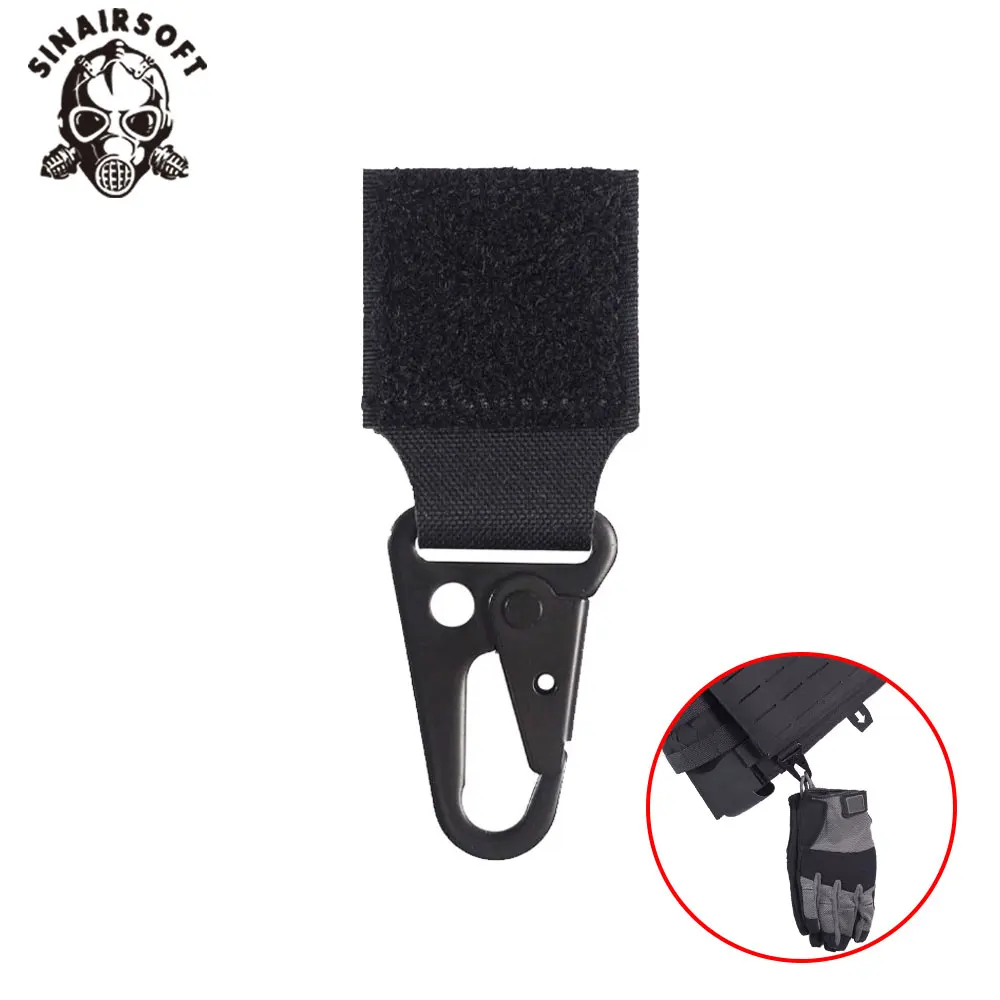 SINAIRSOFT-hebilla colgante de almacenamiento multifuncional, accesorio táctico con bucle de gancho, puede colgar guantes, llaves, cuerda de seguridad, brújula, herramienta pequeña, Etc. - imagen 2
