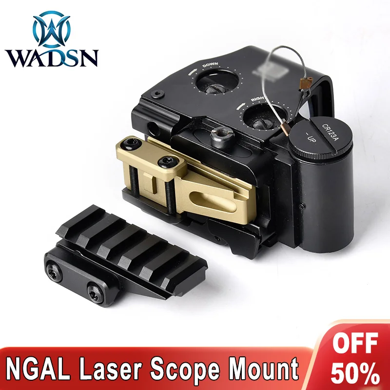 WADSN montaje láser 5 ranuras alcance Base táctica EOTA C punto rojo holográfico vista adaptador Metal equipo de caza ajuste 20mm riel Picatinny - imagen 2