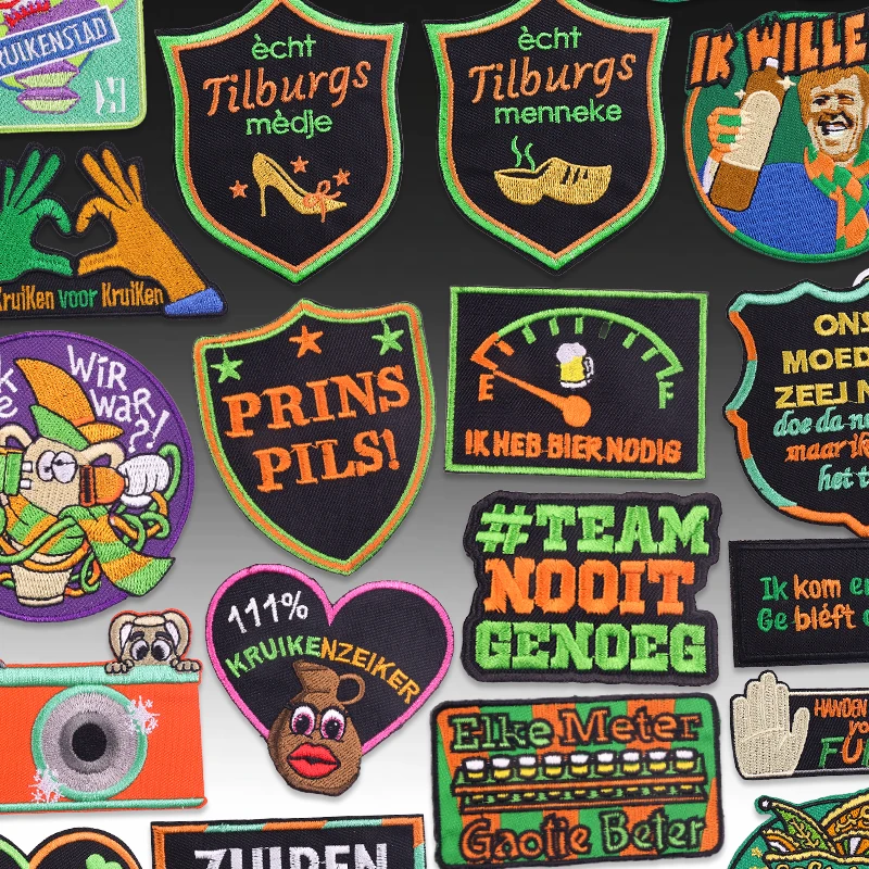 2025 nuevo emblema de Kruikenstad parches bordados Rana carnaval para parche de Países Bajos parches para planchar para ropa parche decorativo - imagen 2