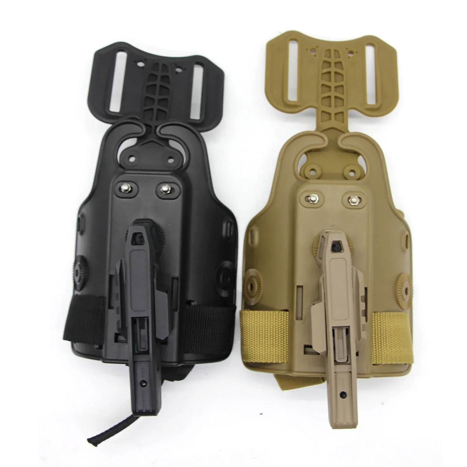 Funda para pistola de 9mm, funda táctica para pistola Lef, funda para caza, cintura, muslo, Pisolt, con soporte para pistola de riel para GL 9mm SW40 357 - imagen 5