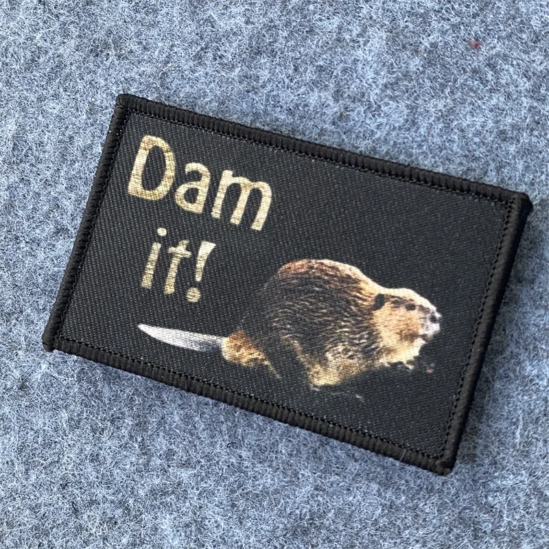 ¡Digalo! Parche Meme, insignia con estampado de moral táctica militar del ejército, brazalete, gancho y bucle, mochila, pegatinas decorativas para ropa - imagen 4