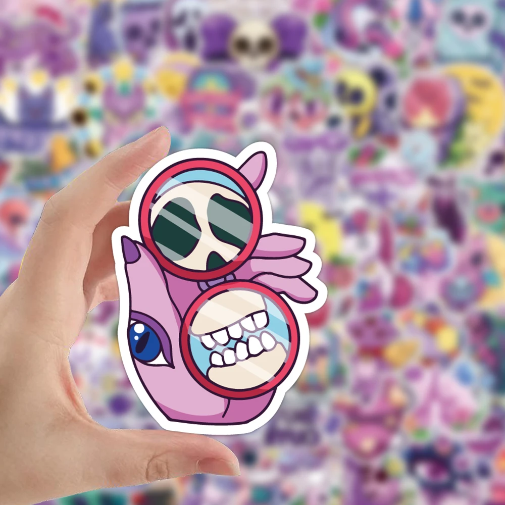 Pegatinas de Horror artístico para niños, pegatinas de Halloween de 50/100 piezas, bonitas, góticas, para ordenador portátil, teléfono, álbum de recortes, calaveras de dibujos animados, juguete de regalo - imagen 4
