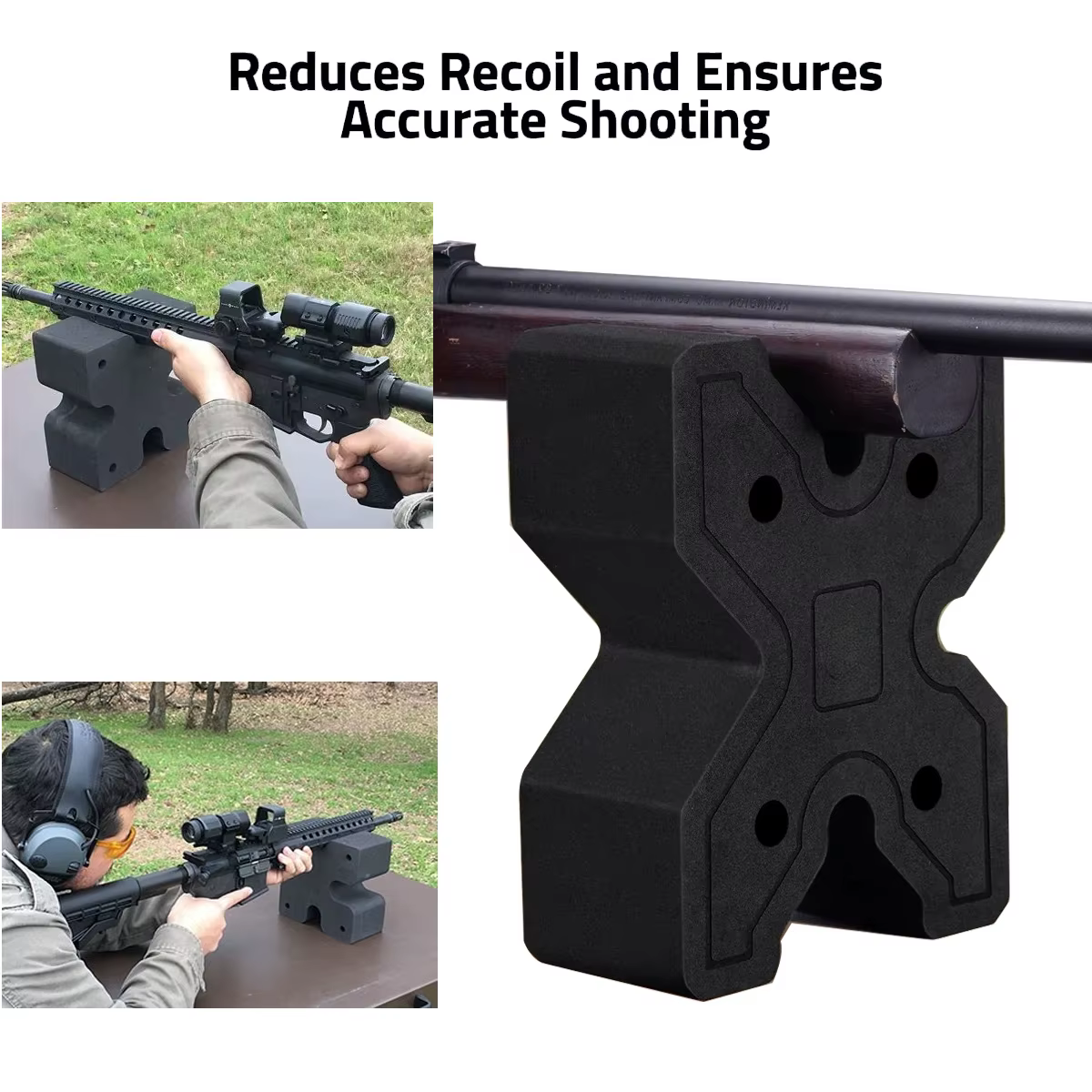 X-Block Banco de tiro táctico para rifle con soporte EVA - imagen 4