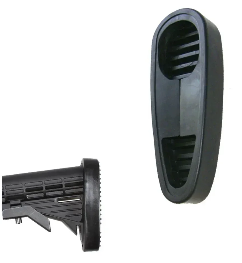 Almohadilla acanalada de goma táctica antideslizante de combate, accesorio de caza, AR15, M4, AK, retroceso AK47, AK74 - imagen 3