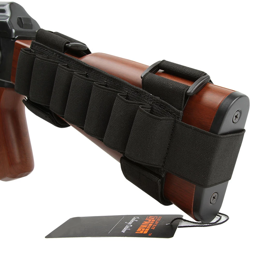 Bolsa táctica para escopeta de 5 balas, soporte de carcasa, cartucho de bala, bandolera, bolsa para revista, accesorio de caza - imagen 3