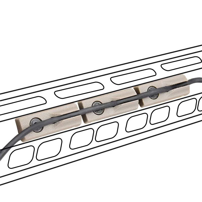 Sistema de guía de Cable Tactical CNC, gestión de cables, máquina de arado para riel MLOK KEYMOD SF M600 M300, interruptor de linterna de caza, 20mm - imagen 5