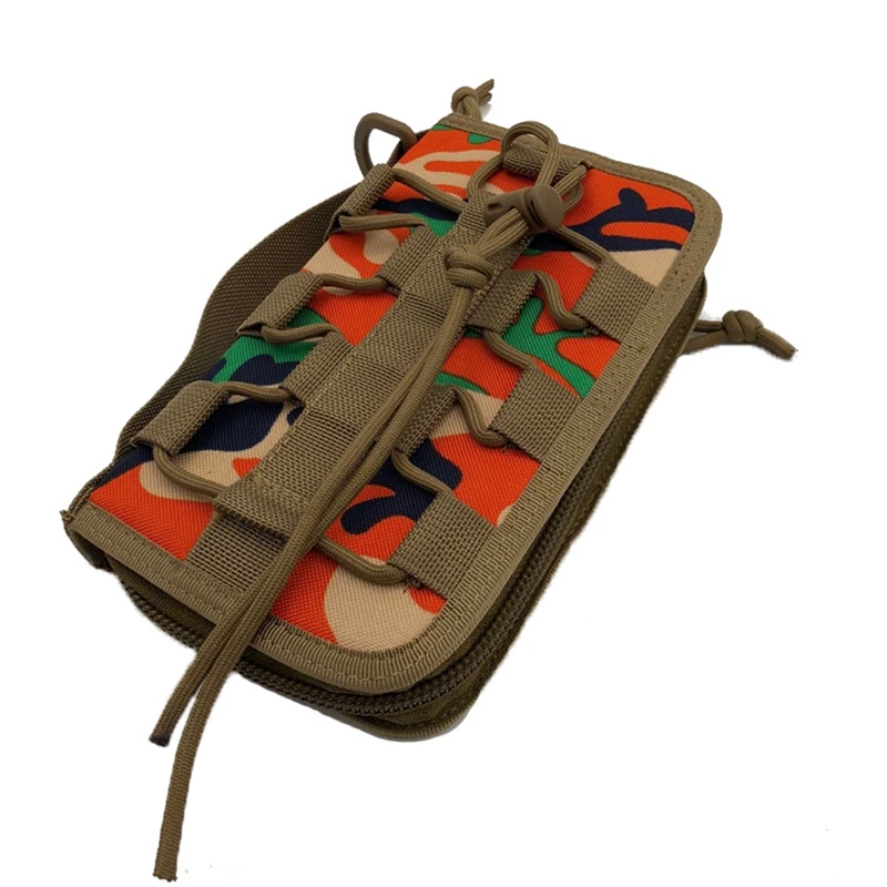 Cartera de mano táctica MOLLE para pasaporte, bolso de mano de camuflaje para deportes al aire libre, funda para teléfono, monedero - imagen 4