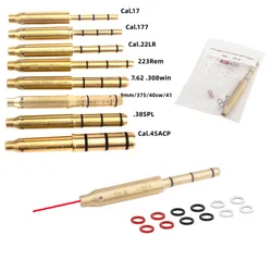 Mira láser táctica.177/22LR/.223Rem/9mm/.38spl Cal Vista de orificio láser sin batería