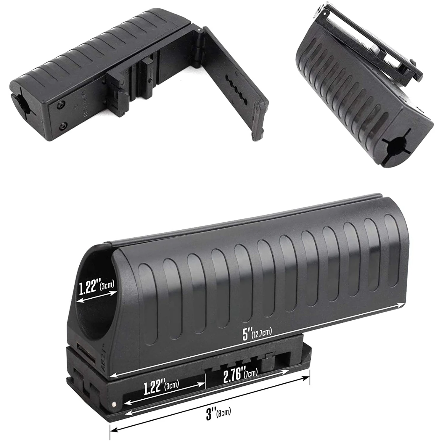 Soporte para bastón de caza, funda para bastón expandible para cinturón de servicio, compatible con rotación de 360 grados de 16-21 pulgadas con diámetro de 3cm