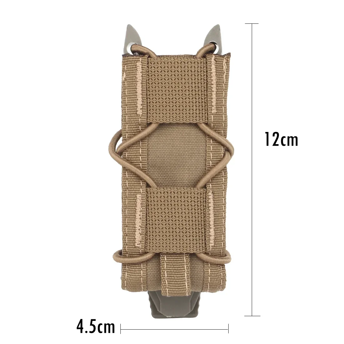 Bolsa para revistas de 9MM, bolsa táctica Molle para pistola individual, bolsa para linterna, soporte para linterna, funda para cuchillo de caza Airsoft para tiro - imagen 2