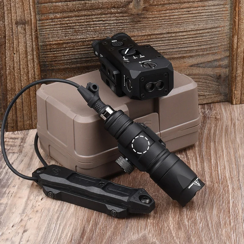 WADSN CQBL 1 Metal rojo verde azul IR láser M300 M600 SF linterna LED blanca interruptor de presión de Control Dual compatible con riel Picatinny - imagen 2