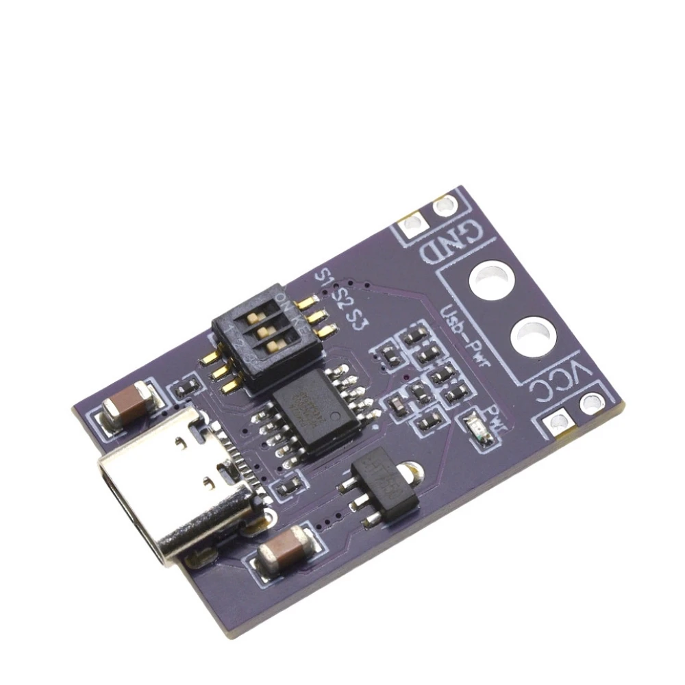 Tipo-C QC AFC PD2.0 PD3.0 a DC Spoof Scam gatillo de carga rápida Detector de pollicación USB-PD módulo de placa de cambio de fuente de alimentación para portátil - imagen 3