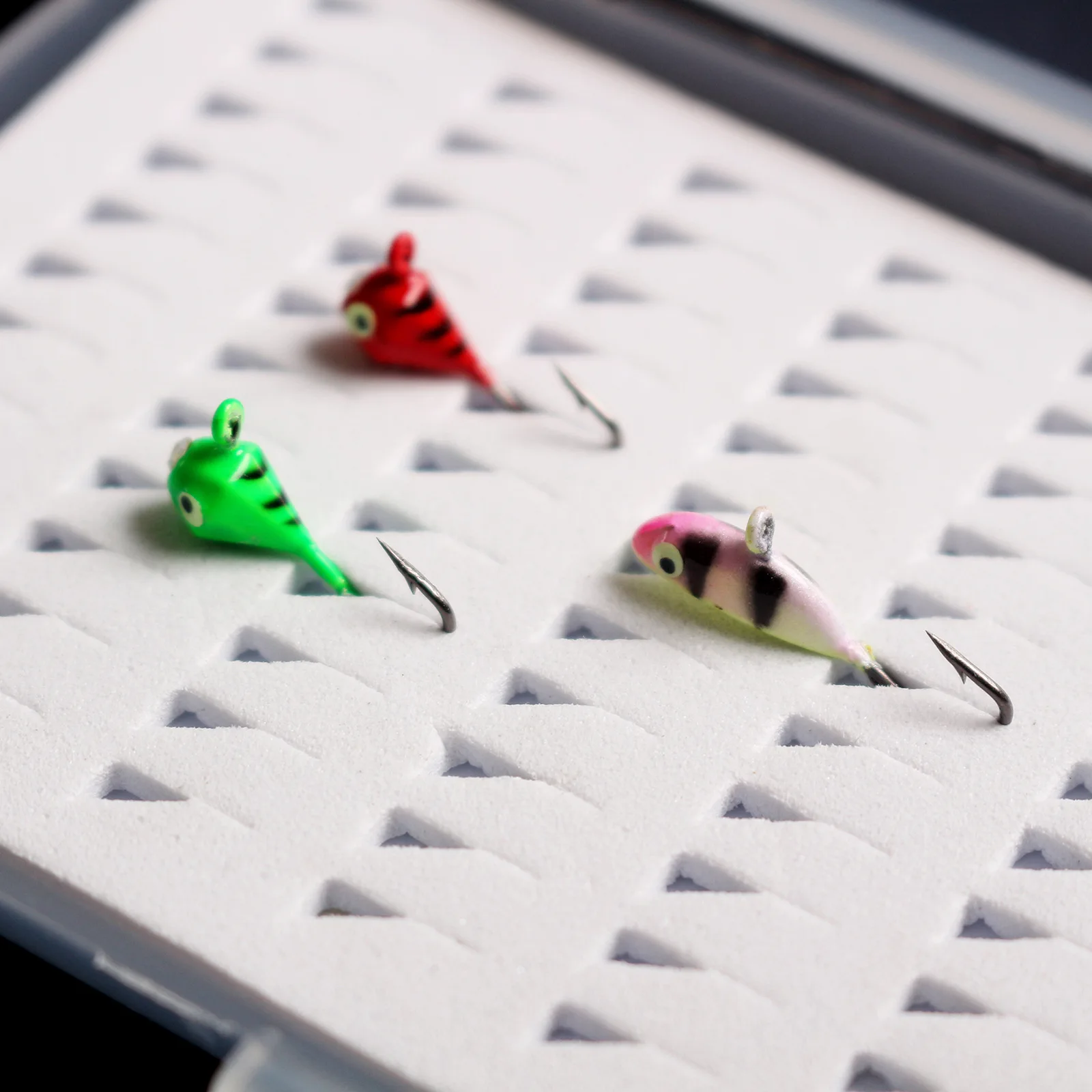 Caja transparente para señuelos de pesca S/M/L, caja delgada de espuma impermeable para señuelos, anzuelo para cebo de pesca con mosca, aparejos de trucha, contenedor de almacenamiento - imagen 4