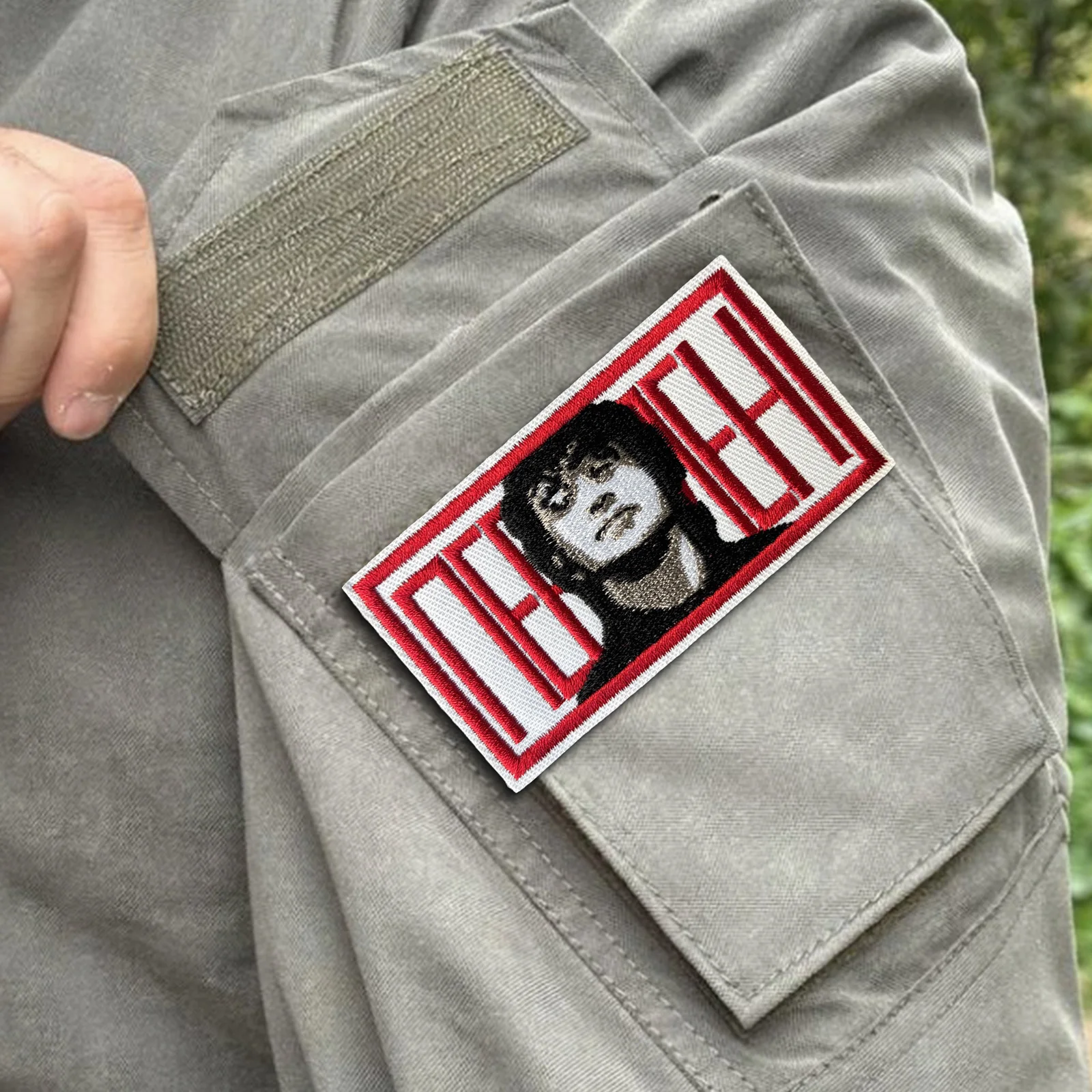 Parche táctico bordado Kino – Emblema con gancho y bucle - imagen 3