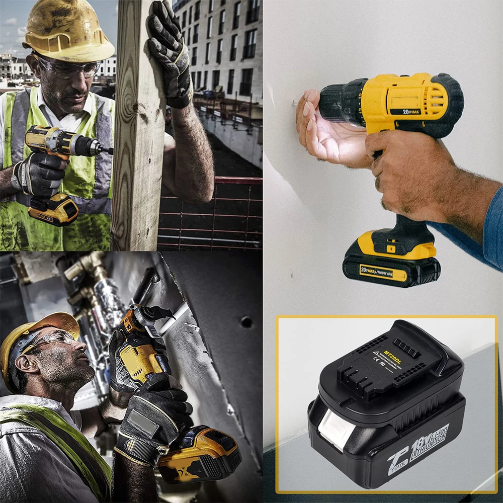 Adaptador MT20DL Makita a Dewalt batería Li‑ion 18V/20V - imagen 5