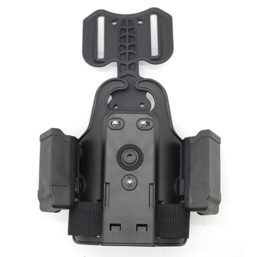 Funda para pistola de pierna de doble revista de 9mm, correa de plataforma, cinturón, adaptador de funda para muslo, paleta para GL 17 19, accesorios de caza - imagen 4