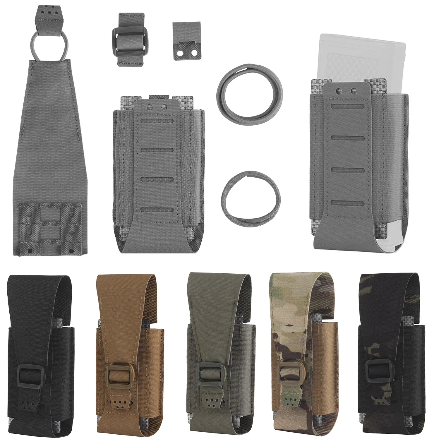 WG-equipaje táctico de paseo medio para Rifle de doble capa, bolsa individual Mag M4 AR 5,56, bolsa para revistas, portador Mag, submáquina, funda para pistola Mag