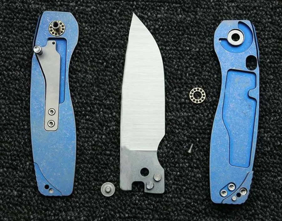 Navaja plegable EDC con mango de titanio y rodamientos cerámicos - imagen 5