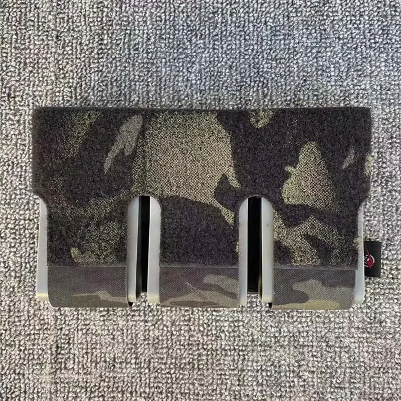 Chaleco táctico FCSK KTS, bolsa Triple para revistas, chaleco con solapa frontal, bolsa Mag con Clips integrados, bolsa para revistas de recuperación rápida Triple 556 - imagen 5