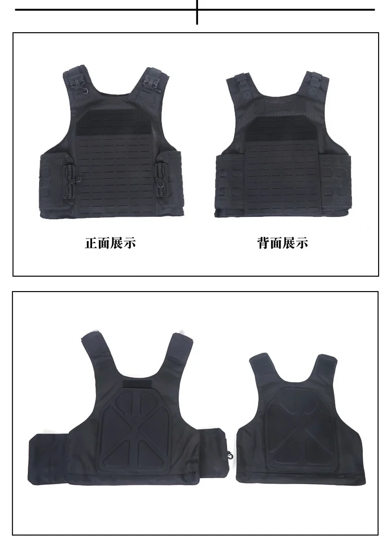 Chaleco táctico láser de liberación rápida, esponja absorbente de golpes, traje protector a prueba de puñaladas, chaleco antibalas NIJ IIIA - imagen 2