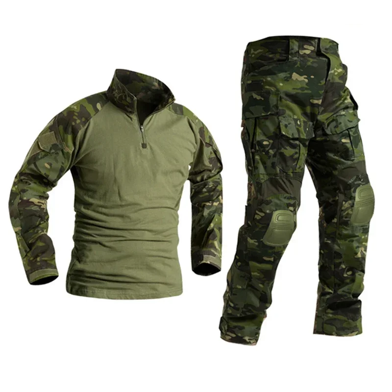 Pantalones tácticos de caza G3 para hombre, rodilleras de carga Multicam de camuflaje CP, ropa de trabajo, uniforme de senderismo, camisas de entrenamiento - imagen 2