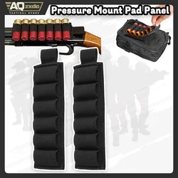 Soporte para carcasa de escopeta de calibre 12, soporte táctico de carcasa de gancho y bucle con pegatina de respaldo adhesivo, soporte para munición de escopeta Mollle, 2 uds.