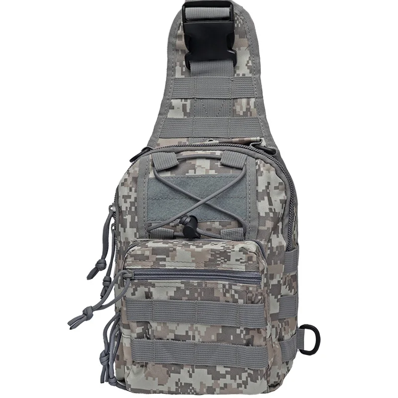 Bolsa Oxford para exteriores, bolsa táctica deportiva Molle para el pecho, bolso de hombro individual, camuflaje, caza, senderismo, escalada, bandolera - imagen 4