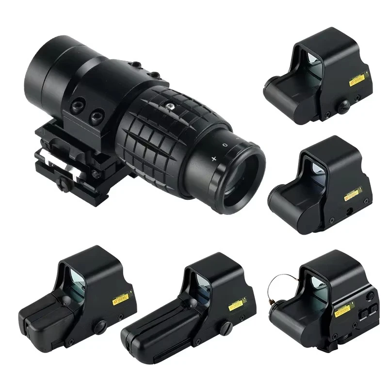 Mira holográfica 3X punto rojo verde – Riel 20mm Airsoft táctica - imagen 2