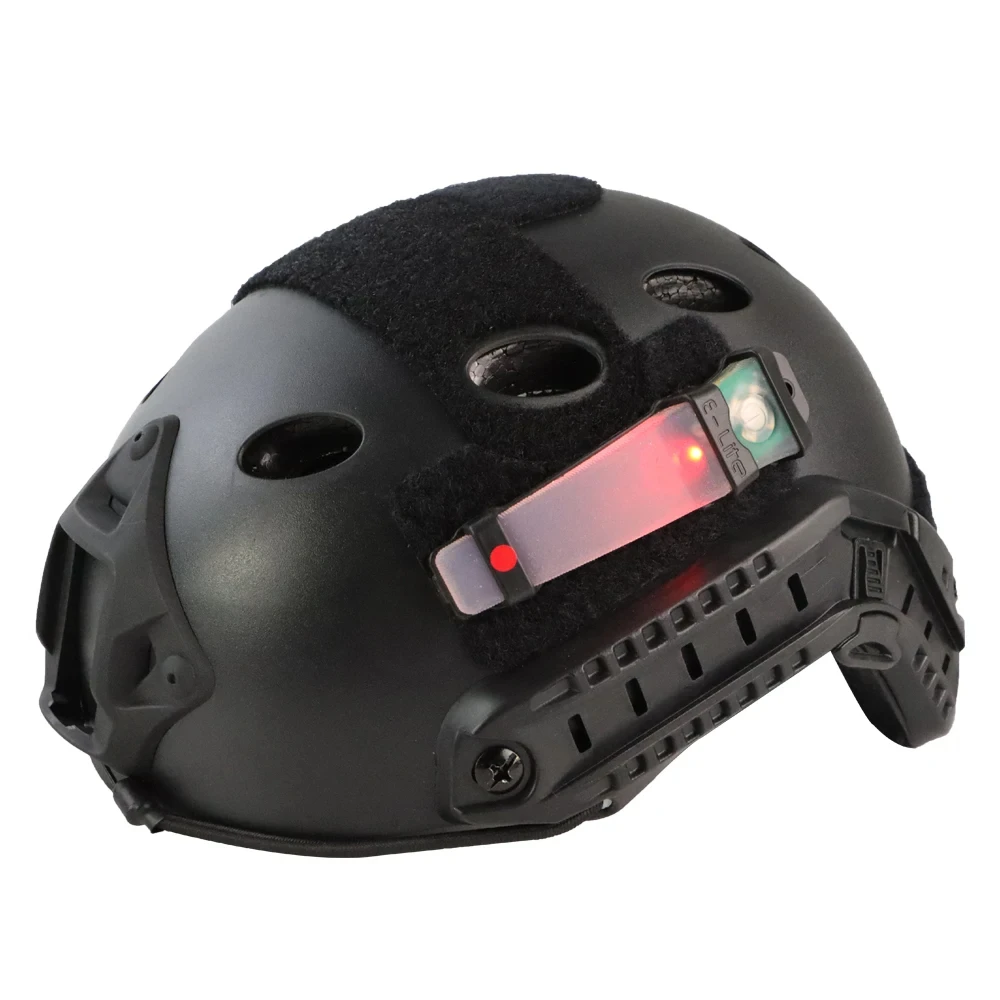 BOOIU Casco táctico Goma de mascar Luz - Lámpara LED compacta de seguridad y supervivencia para adiestramiento al aire libre, caza y airsoft - imagen 2