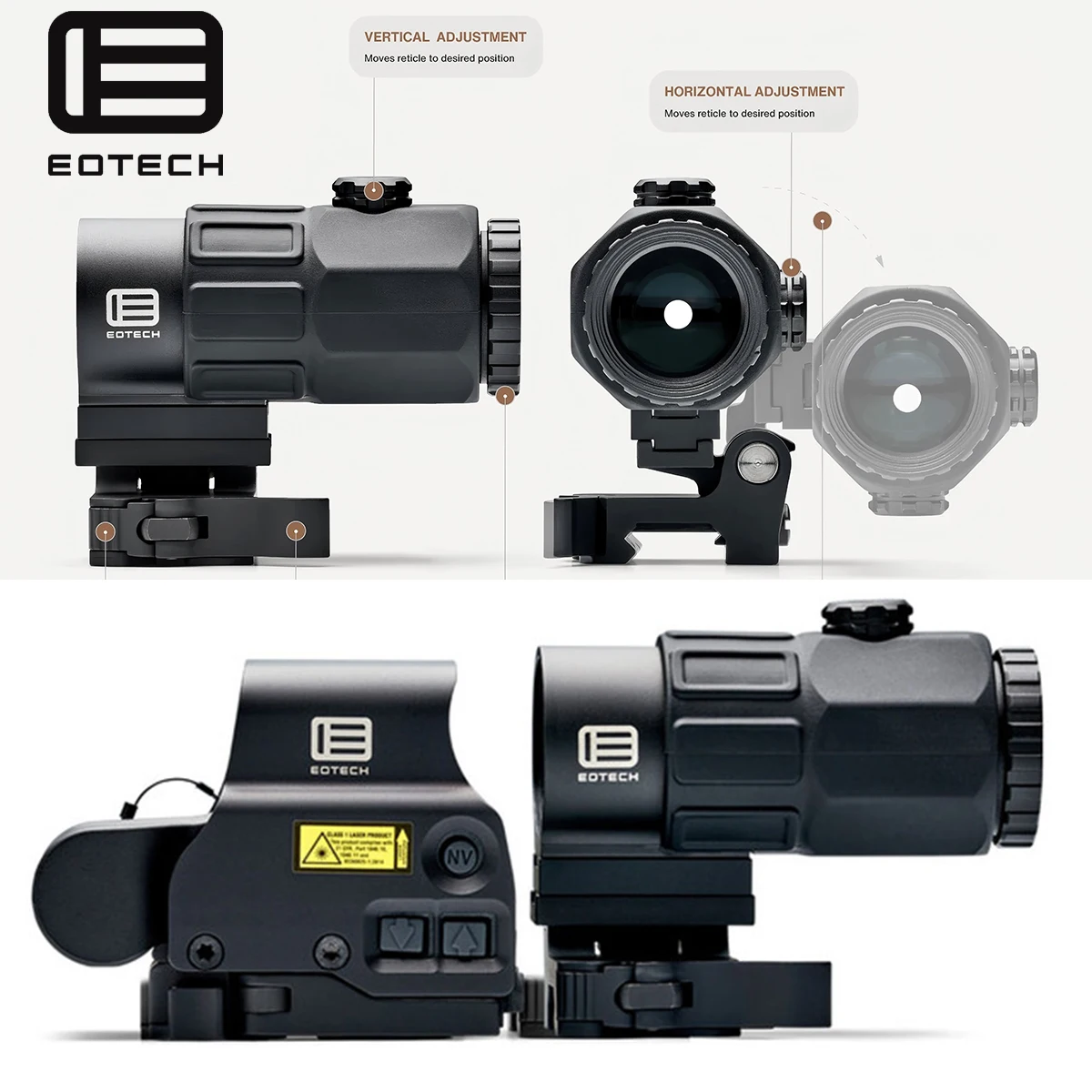 EOTECH 558 Mira holográfica con lupa plegable rojo/verde - imagen 2