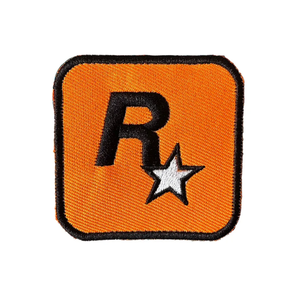 Parche de estrella R para ropa, pegatina de tela bordada con letra R, parches tácticos, insignia en mochila, brazalete de bucle de gancho, emblema militar - imagen 5