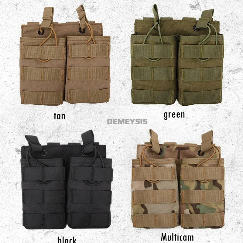 Bolsa táctica para revistas AK M4, bolsa MOLLE para caza al aire libre, riñonera para Rifle - imagen 4