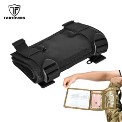 Funda táctica MOLLE ripstop para brazo con bolsillo mapa y móvil