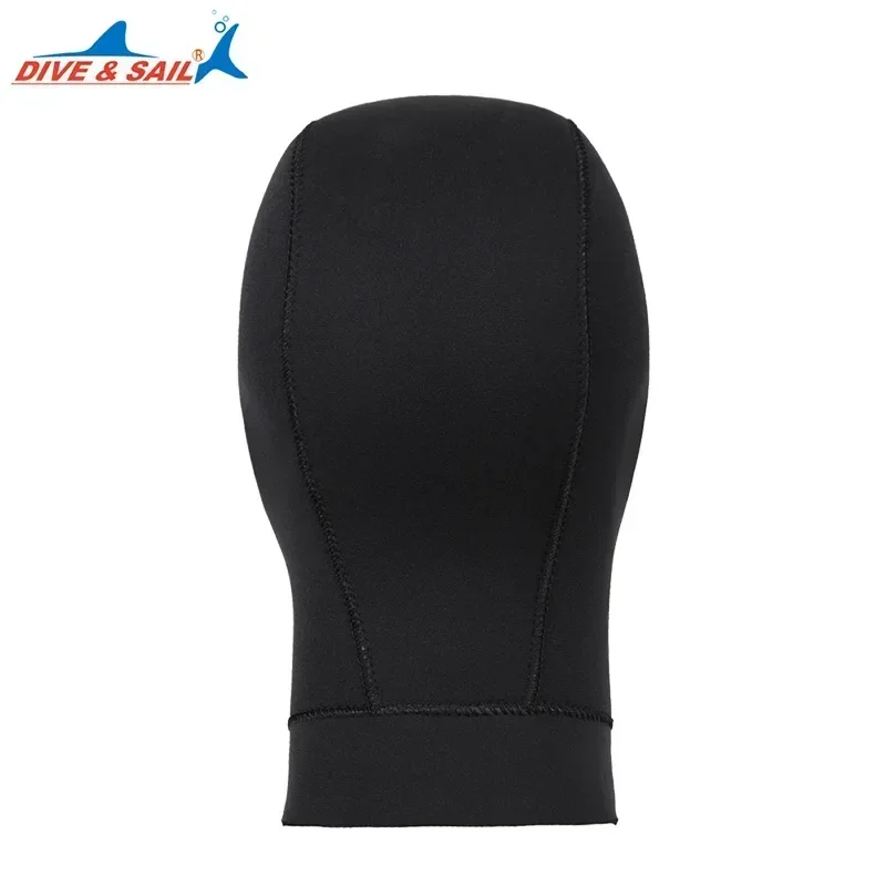 Gorro de neopreno de 3mm para hombre y mujer, gorro con capucha para pescar y esnórquel, máscara facial completa para nadar, gorro de buceo cálido e impermeable, gorro de natación para invierno - imagen 5