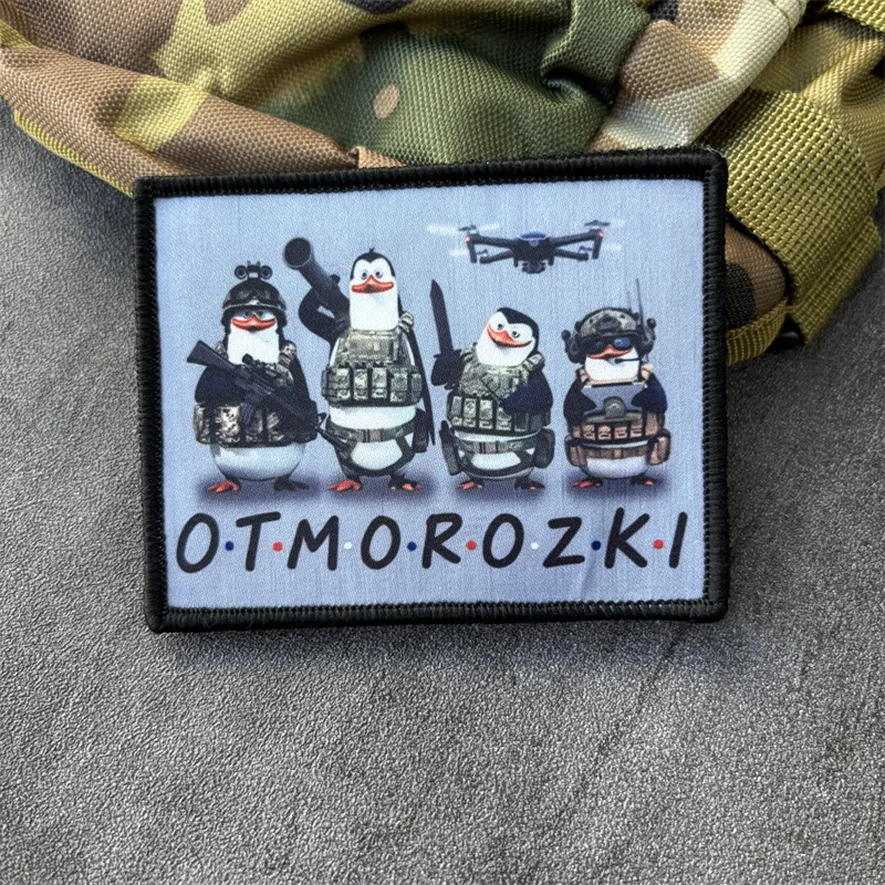 Parche de pingüino militar táctico para ropa, insignia de moral, parches de gancho, brazalete con estampado de mochila - imagen 5