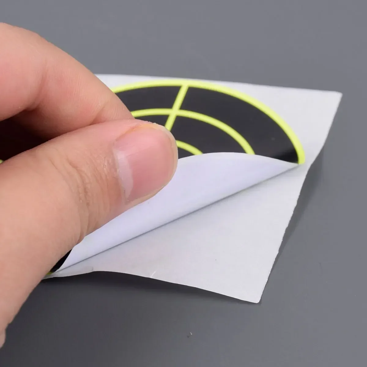 Objetivos contra salpicaduras para disparar, pegatinas de papel reactivo de 3 pulgadas, rollo de objetivo autoadhesivo de 100 Uds para armas BB Airsof - imagen 5