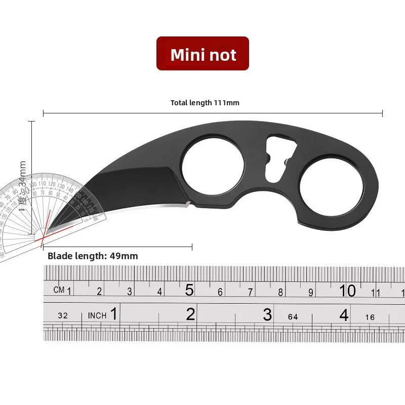 Collares de collar con mini cuchillo de garra, cuchillo de unboxing, cuchillo EDC para exteriores, cuchillo afilado de bolsillo - imagen 4