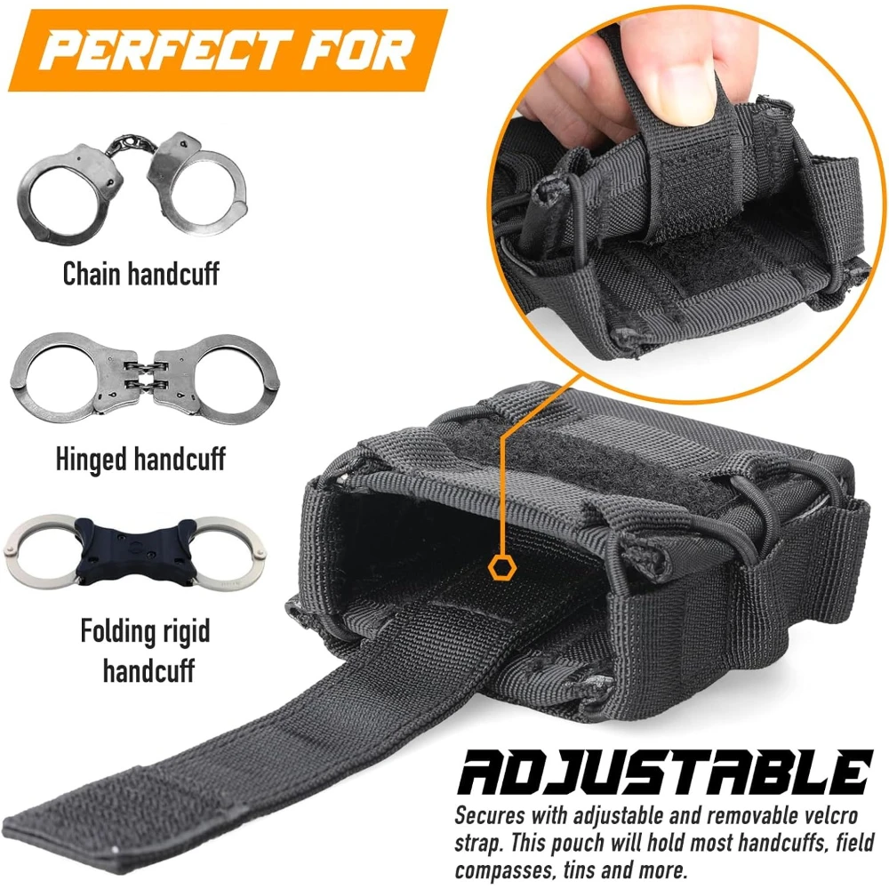 Funda para esposas MOLLE rígidas articuladas de servicio - imagen 5