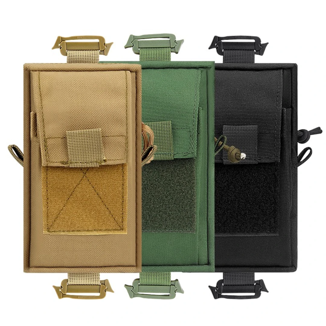 Bolsa de senderismo al aire libre, correa para el hombro, bolsa para teléfono móvil, intercomunicador Molle, riñonera, bolsa colgante táctica - imagen 2