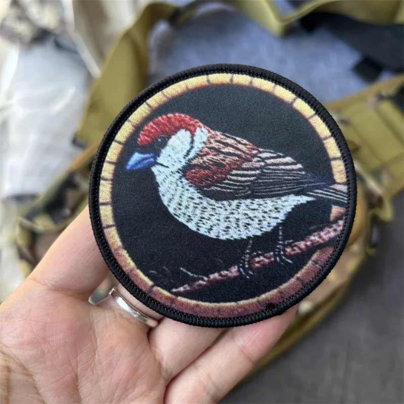 Parche Táctico Militar con Diseño de Pájaro, Insignia de Moral, Parches con Velcro para Ropa, Mochilas y Adhesivos - imagen 2