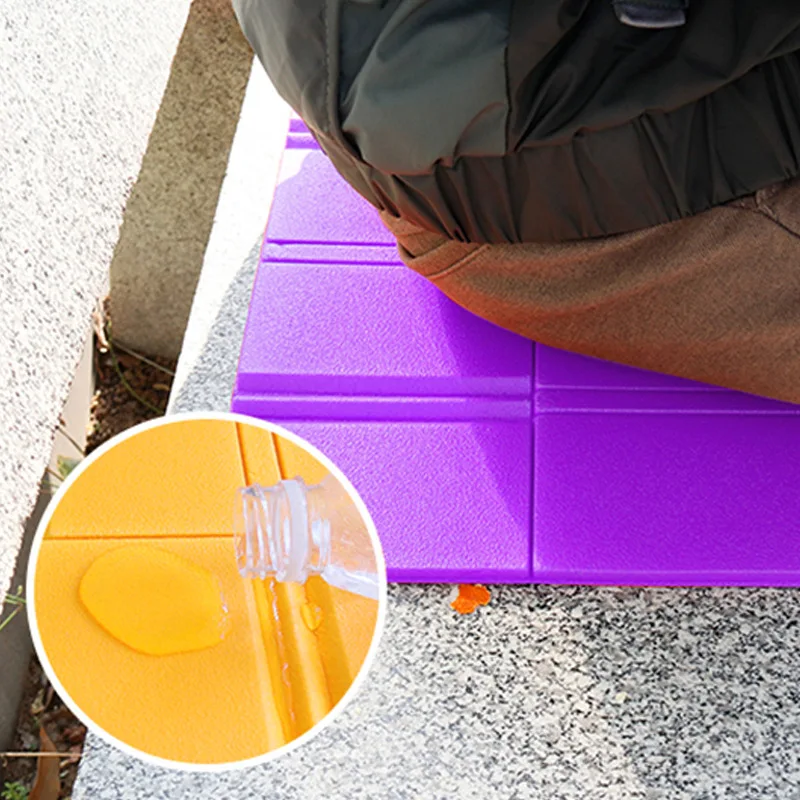 Estera de Camping ultraligera plegable, Mini estera portátil plegable para Picnic, tienda de campaña, almohadilla para dormir, estera de playa para senderismo al aire libre - imagen 4