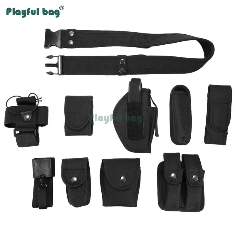 Juego de equipo de cintura táctica, bolsa de pistola de separación rápida, cinturón de adiestramiento al aire libre, deporte de caza, AQB157, 10 Uds. - imagen 3