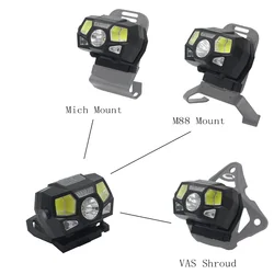 Casco táctico MICH FAST LED USB recargable – Airsoft