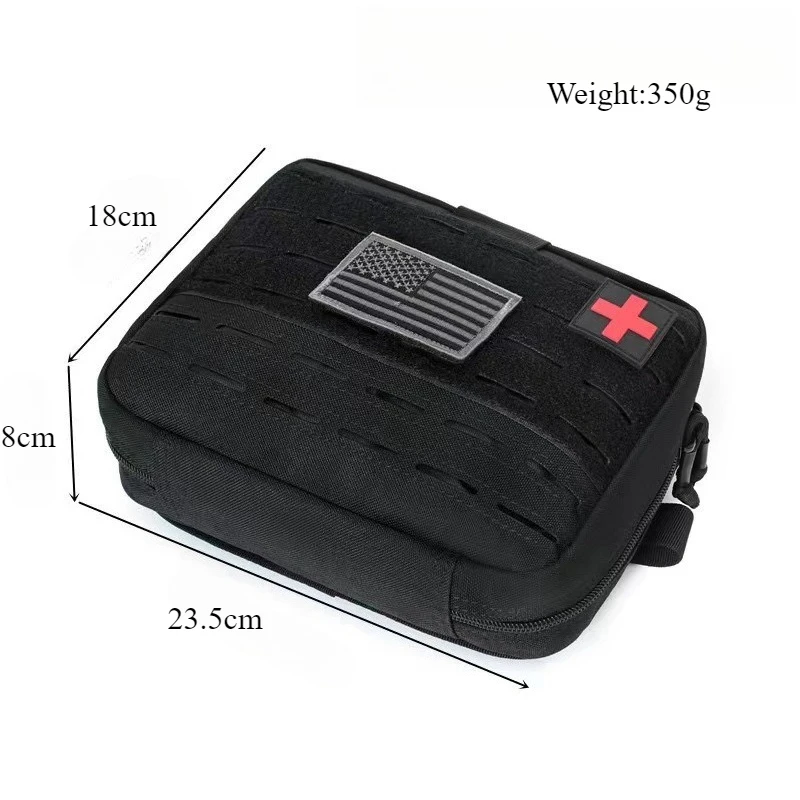 Bolsa médica táctica para exteriores, bolsa contenedor portátil para entusiastas de la caza al aire libre, paquete impermeable resistente al desgaste