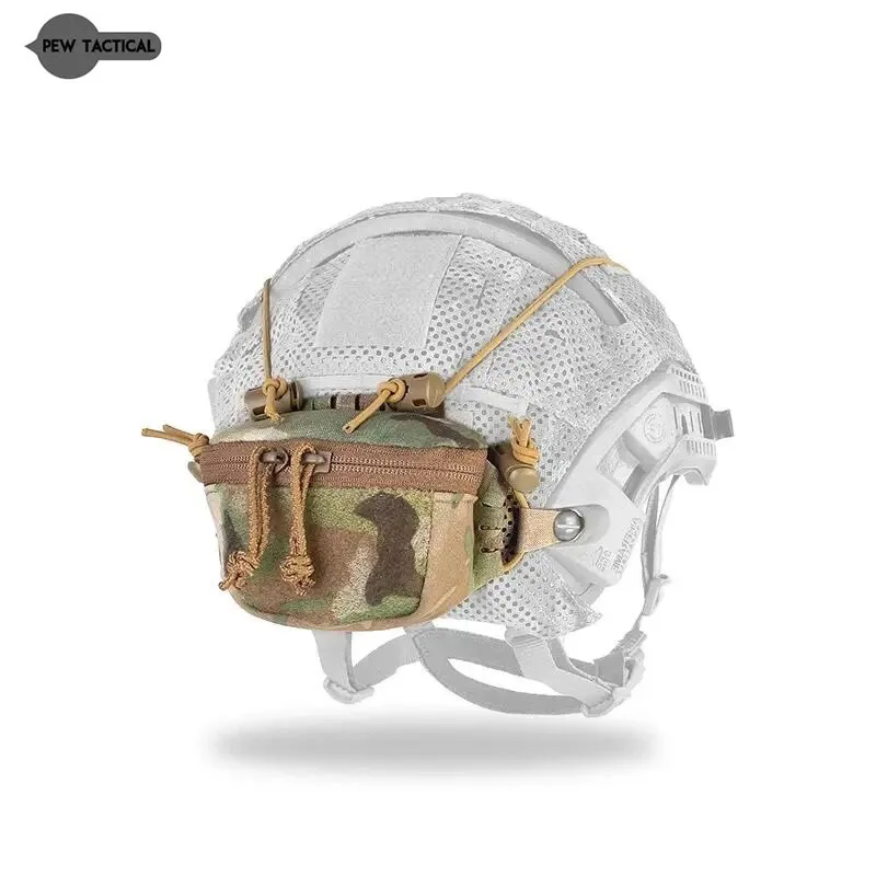 PEW TACTICAL SC estilo Universal casco bolsa trasera bolsa de batería NVG contrapeso bolsa de batería accesorios tácticos para casco UA92 - imagen 4
