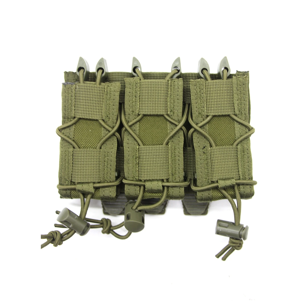 Bolsa para revistas Triple de 9mm, bolsa táctica Molle doble para revistas, bolsas magnéticas de doble capa, soporte Universal para cartuchos para caza - imagen 3