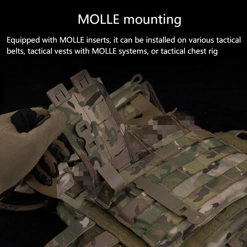 Bolsa de un solo cargador de correas, fijación de hebilla, montaje MOLLE, muy adaptable, 5,56 - imagen 5