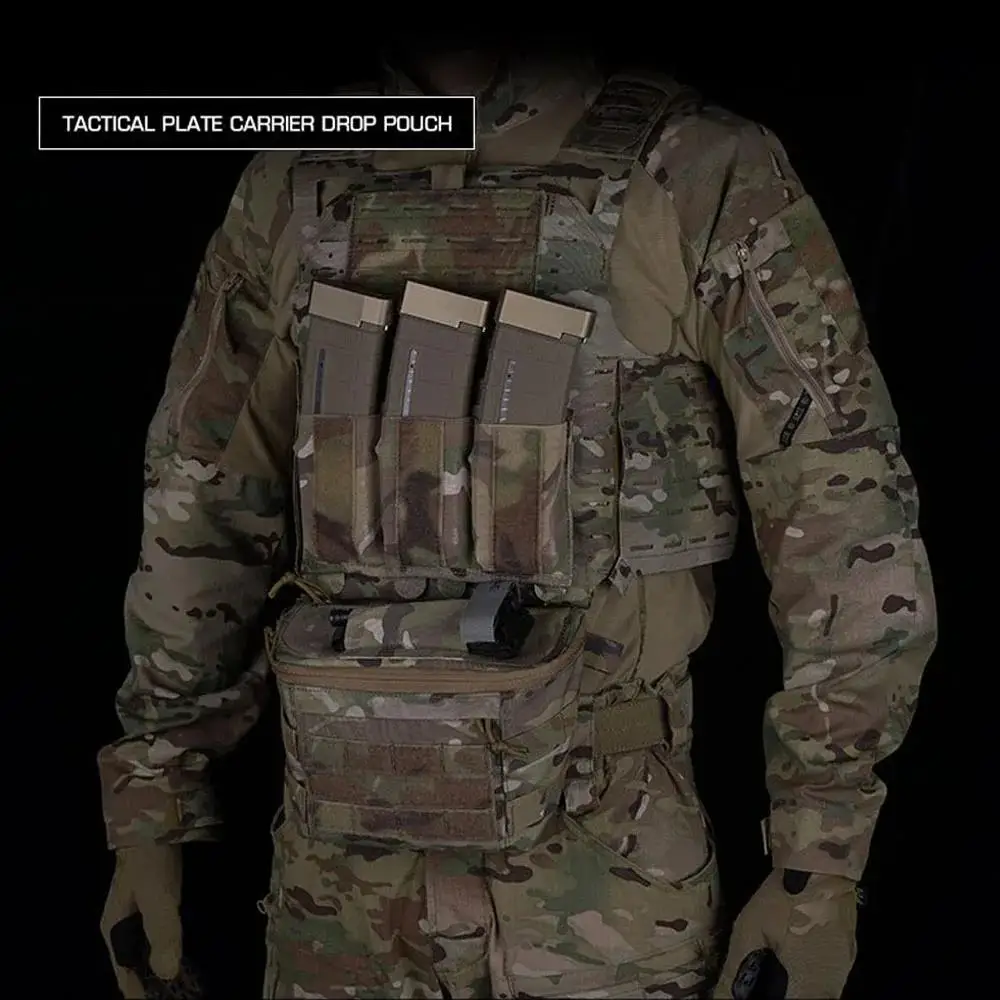 Porta placas táctico MOLLE V2 – Chaleco portador militar - imagen 4